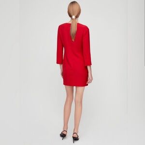 Babaton Noah Dress Lillooet Red Size 8 Aritzia